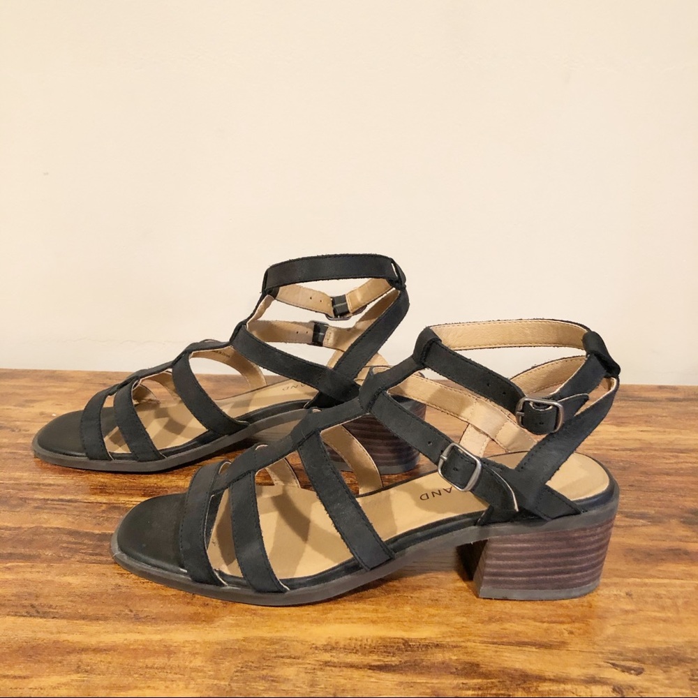 Lucky Brand Strappy Black Heeled Sandal 7.5